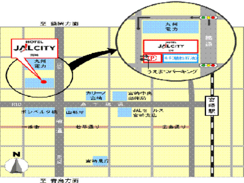 Hotel JAL City Miyazaki Eksteriør billede